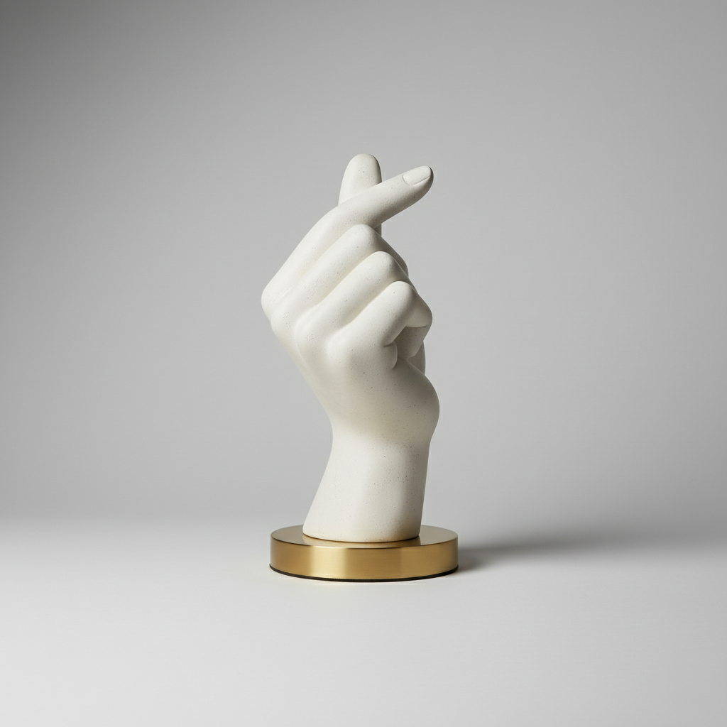 Decorative Hand Sculpture Love Gesture Ornament for Home or Office