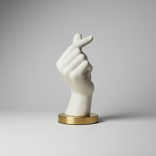 Decorative Hand Sculpture Love Gesture Ornament for Home or Office
