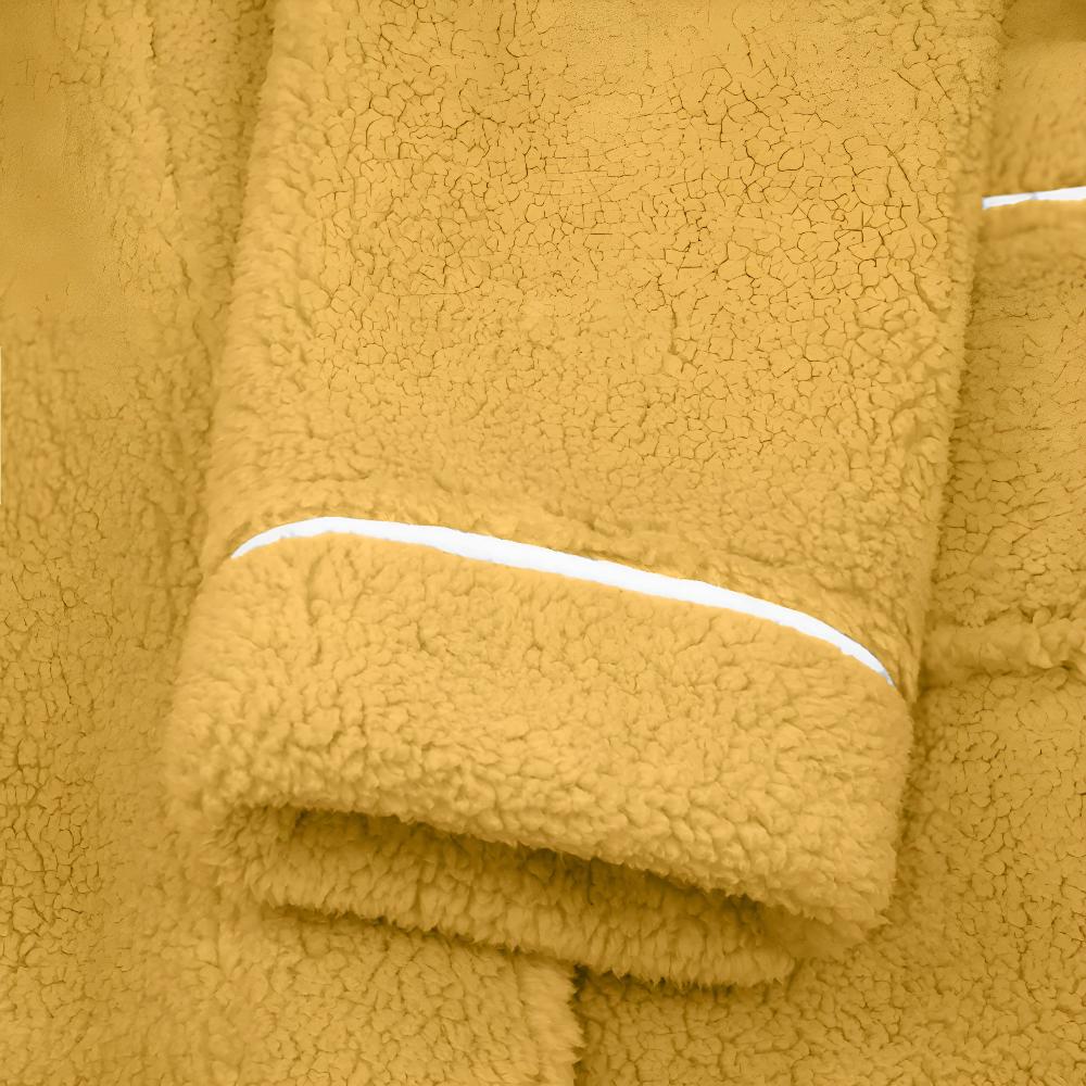 Sherpa Comfort Bathrobe – Unisex Coral Fleece Robe with Shawl Collar and Pockets