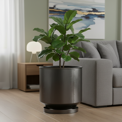 Metal Plant Pot Industrial Style