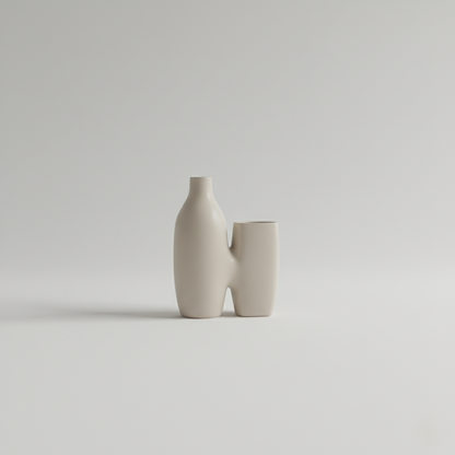 Unity Vase Duo Modern Interlocking Vases Neutral Scandinavian Design