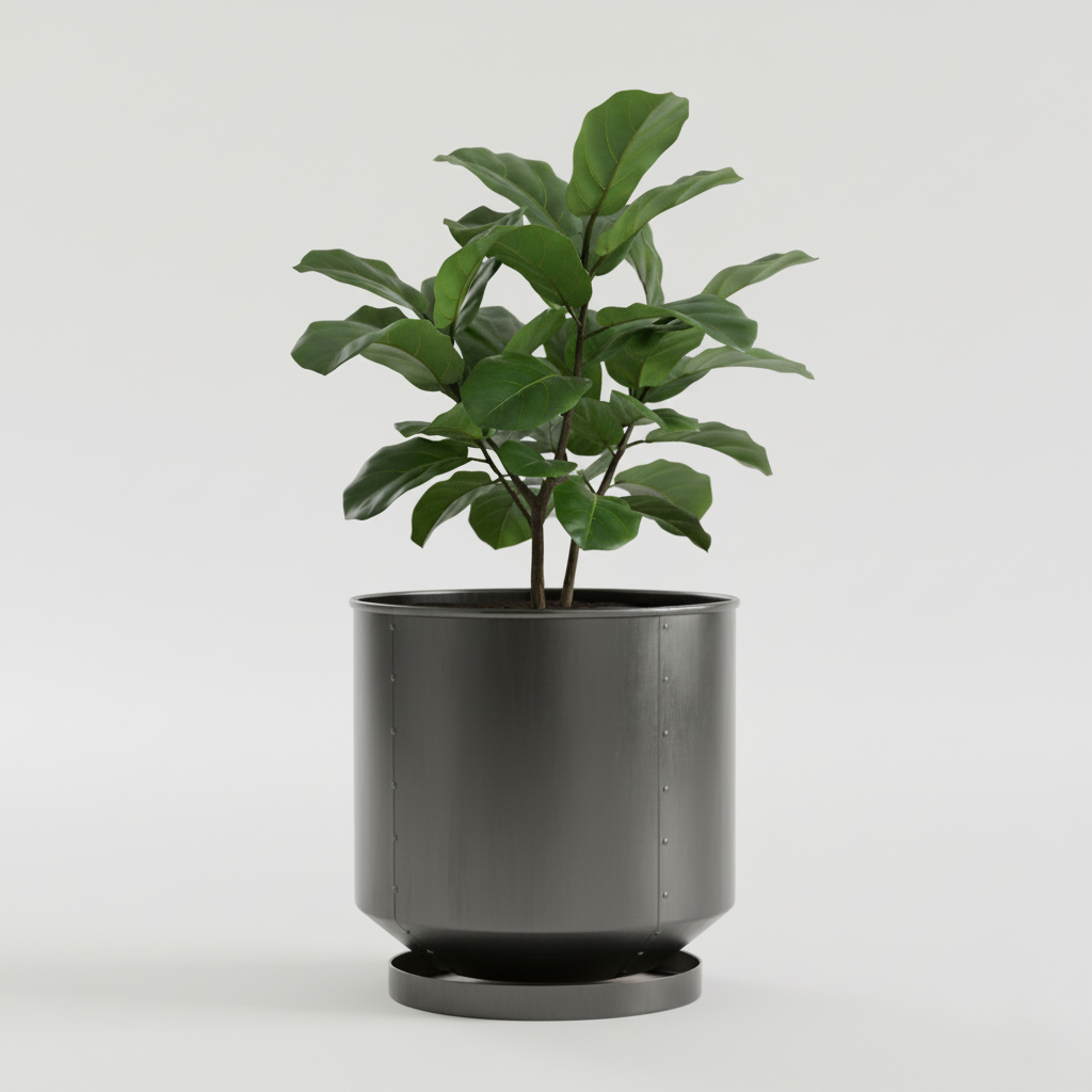 Metal Plant Pot Industrial Style